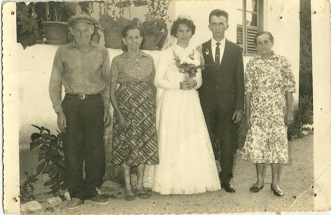 Casamento Luiz Hugo Piva e Vitalina Vicentini, no bairro Espraiado, Rua Brusque.  Ano 04 de maio de 1963 