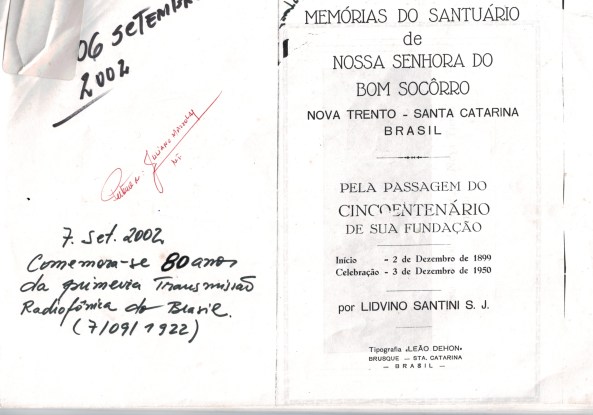 Memórias Santuário Nossa Senhora do Bom Socorro